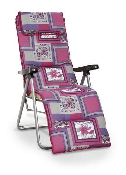 Relaxliege "Baha" silber/D.1488 66x68x110cm Gartenliege