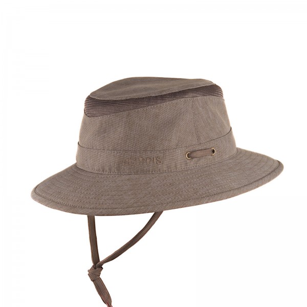 SCIPPIS Outdoorhut „Hudson“ – UPF50+ Sonnenschutz, atmungsaktiv & wasserdicht, brown
