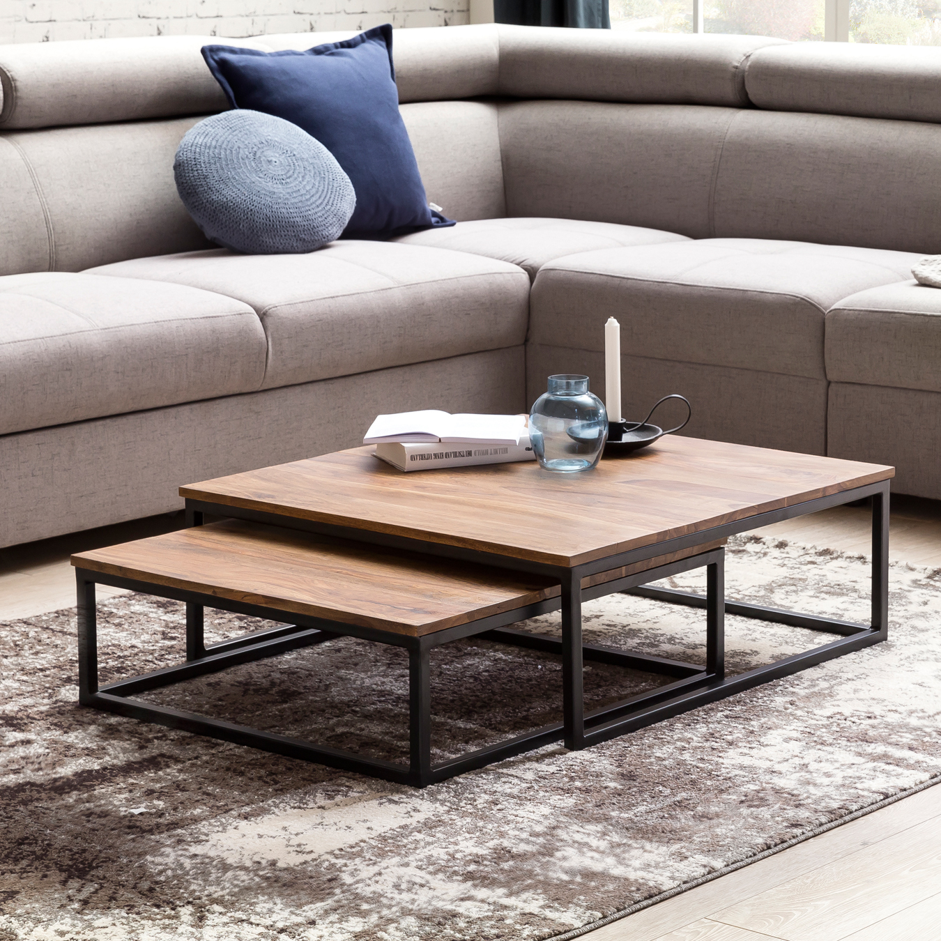 2er Set Couchtisch 