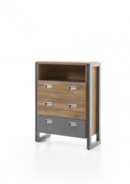 Sideboard, Kommode, Wohnzimmer, Esszimmer, Industrie “Java Livin I” Beauty.Scouts, Stirling oak, Schrank, Schubkastenschrank