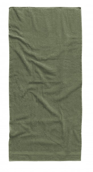 Tom Tailor Duschtuch Uni Basic Towels "Olive Star", olive, 70 x 140 cm