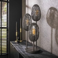 Tischlampe "Luana", 3x offenes Auge, Tischleuchte, Lampe, Leuchte, Metall, Tischlampe "Luana", 3x offenes Auge, Tischleuchte, Lampe, Leuchte, Metall,