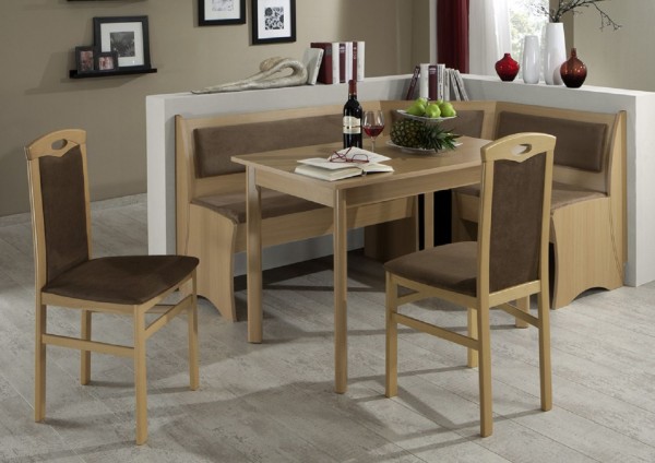 Eckbankgruppe "Classic", Buche Natur Dekor, 4-teilig braun