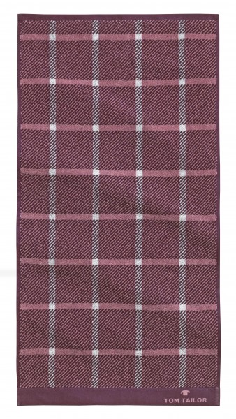 Tom Tailor Duschtuch "Ricky", 70 x 140 cm, mauve, Badezimmertuch, Badezimmer