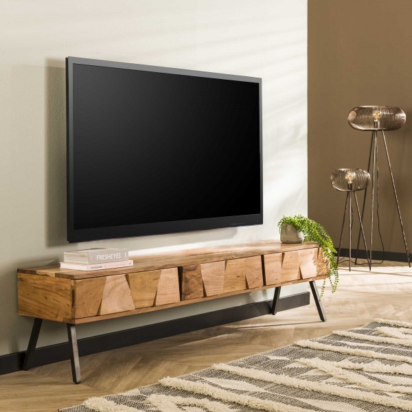 TV-Möbel "Kendal", massives  Akazienholz, Fernsehtisch