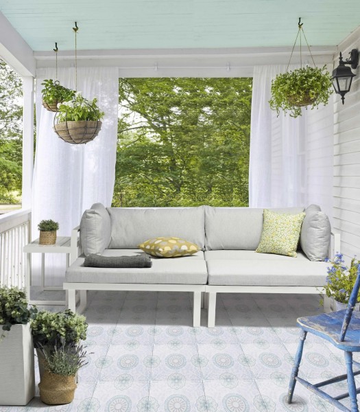 Loungeset „Sofia“  – Aluminium, inkl. Polster in Hellgrau, 3er-Set, Gartenmöbel, Balkonmöbel, Lounge