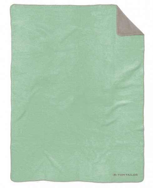 Tom Tailor Decke "Noreen", summergreen, 150x200 cm, Kuscheldecke, Wohndecke, Schlafdecke, Wohnzimmer