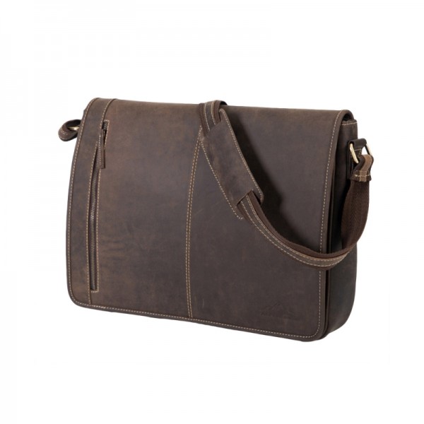 MESSENGER BAG ATLANTA – Edle Leder-Umhängetasche mit Laptopfach & handgefertigtem Design