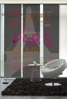 Flächenvorhang Schiebevorhang 3er Set La Tour Eiffel Pink-Orange inkl. Montagesatz Flächenvorhang Schiebevorhang 3er Set La Tour Eiffel Pink-Orange inkl. Montagesatz