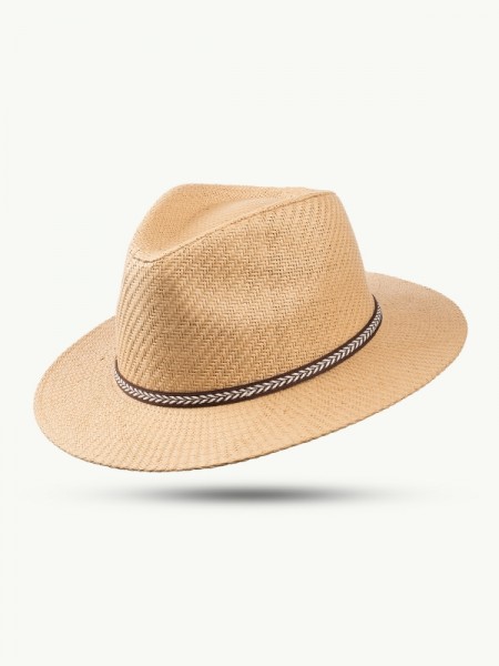 SCIPPIS Sommerhut „Banto"– aus Papierstroh, Natur, mit dezentem Hutband