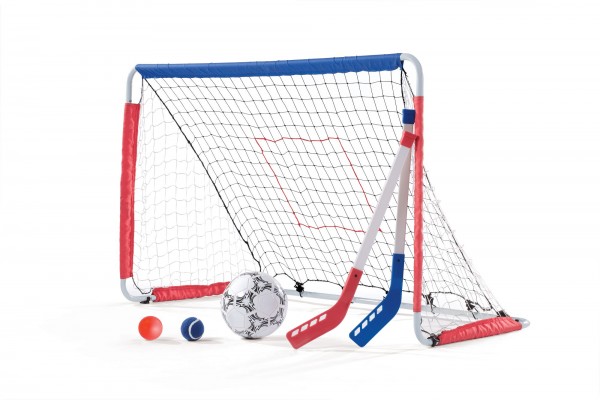 Mehrzweck-Netz "Jules" blau,rot 76,2x45,7x123cm Kickback Fußball Hockey