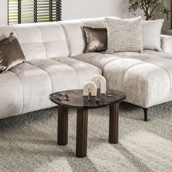 Couchtisch "Jacob" Antikkupfer 62x45x40cm Wohnzimmertisch