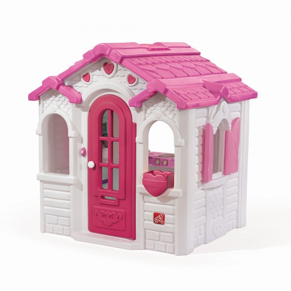 Kinderspielhaus "Lucy" aus Kunststoff 134,6x119,4x147,3cm rosa