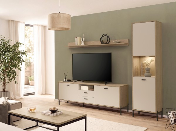 Wohnzimmer-Set "Fredericia IV" 259 (249)/ 206/ 35-40 cm Wohnzimmerschrank