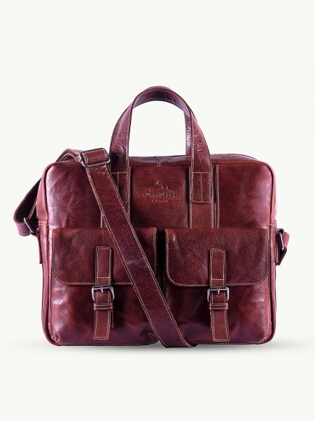 Messenger Bag ALPSEE – Klassische Leder-Umhängetasche, premium Qualität, perfekt für Alltag & Reisen