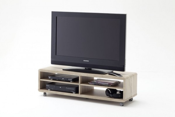 TV-Lowboard "Glory One", in zwei Farbdesigns, 120x35x39 cm, eiche, 