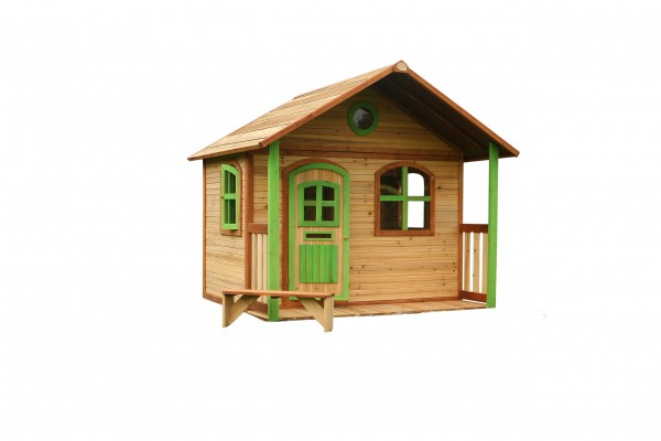 Holzspielhaus mit Veranda "Ulli" 173x180x180cm aus Holz in braun