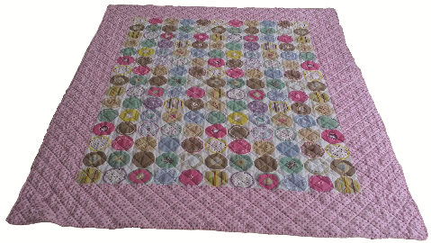 Beauty.Scouts Patchworkdecke Tagesdecke Plaid "Donut" 155x180 cm