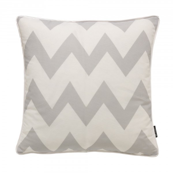 Emotion Textiles Kissenbezug Zick-Zack grey 50 X 50 cm