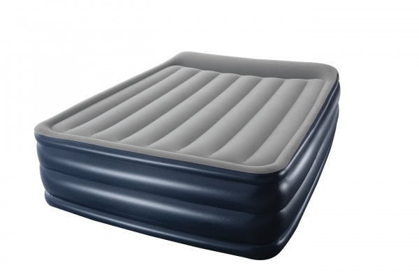 Luftbett "Mona" grau 203x152x56cm bis zu 295kg belastbar inklsuive 220-240V Pumpe