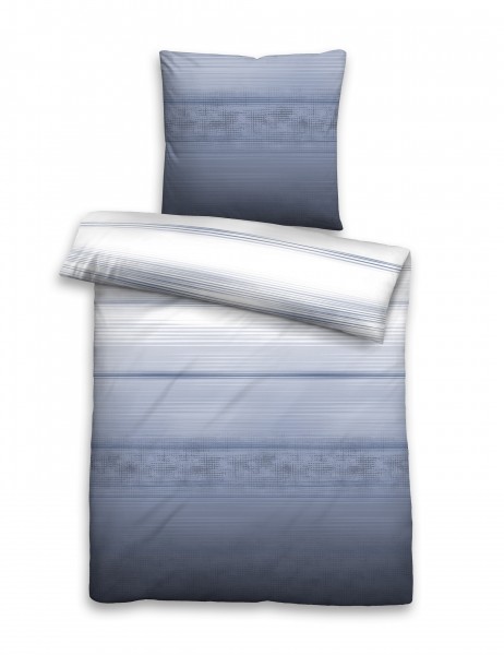 Beauty.Scouts Schweizer-Satin Bettwäsche "Lina", blau, Satinbettwäsche, Baumwolle, Schlafzimmer