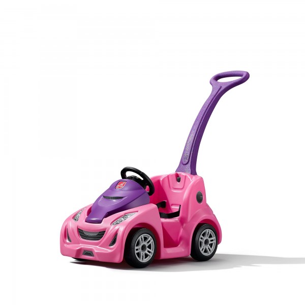Kinderauto "Tjark" in rosa mit Schiebegriff aus Kunststoff 44,1x103,5x92,7cm