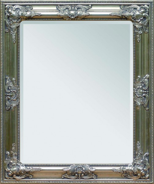 Wandspiegel Antiker Look "Léa" Silber 62x52x7 cm