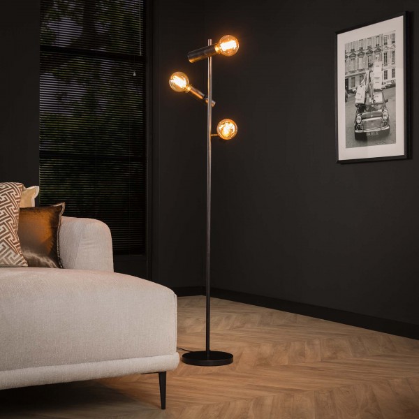 Stehlampe "Simone", 3L, Stehleuchte, modern, Wohnzimmer, Esszimmer, Industrial Style