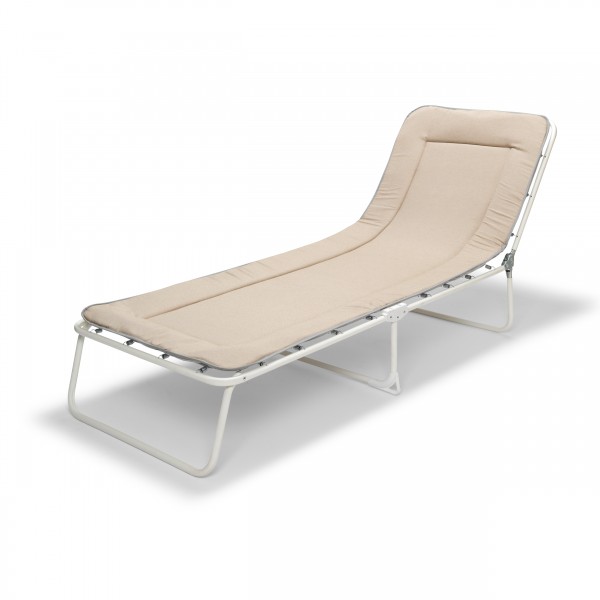 Outdoor Gartenliege „Chiemsee“ beige Sonnenliege