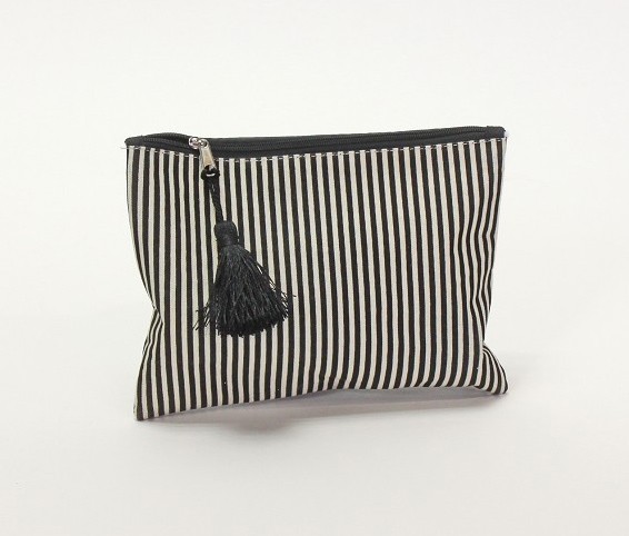 Mäppchen Kosmetiktasche &quot;Stripes&quot; 21x15 cm schwarz weiss