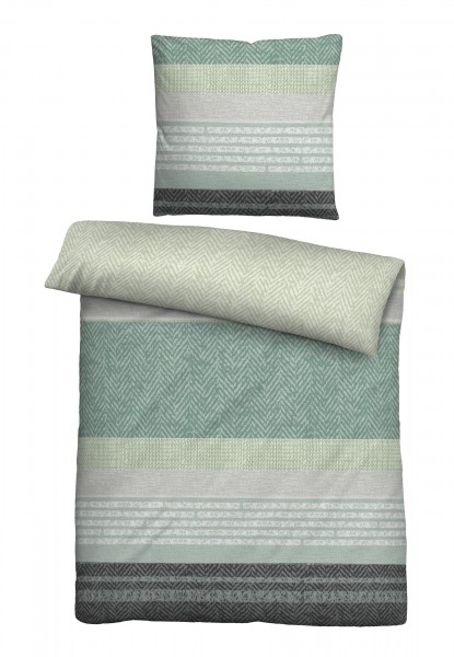 Biberna Feinbiber Bettwäsche pistaziengrün