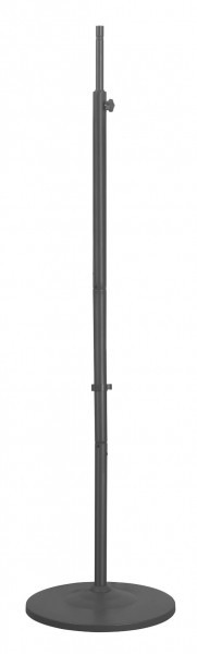 Heizstrahler-Ständer, Ständer für Heizstrahler, rund, schwarz, Sockel, 138-175 x 47 cm