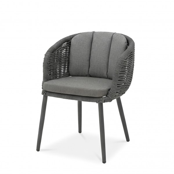 Outdoor Essstuhl „Porto“ Anthrazit Diningsessel