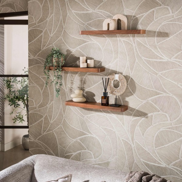 Wandregal „Vero Trio“ – 3er-Set, Massivholz Akazie, Braun