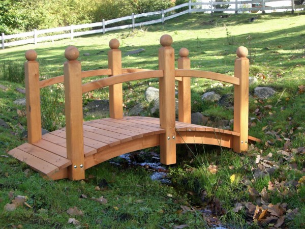 Zierbrücke "Ben", Kiefer, 140 x 62 x 70 cm, Brücke, Gartenbrücke, Dekobrücke, Garten
