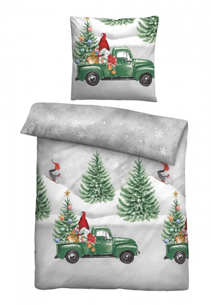 Biberna Feinbiber Bettwäsche Weihnachten Winter
