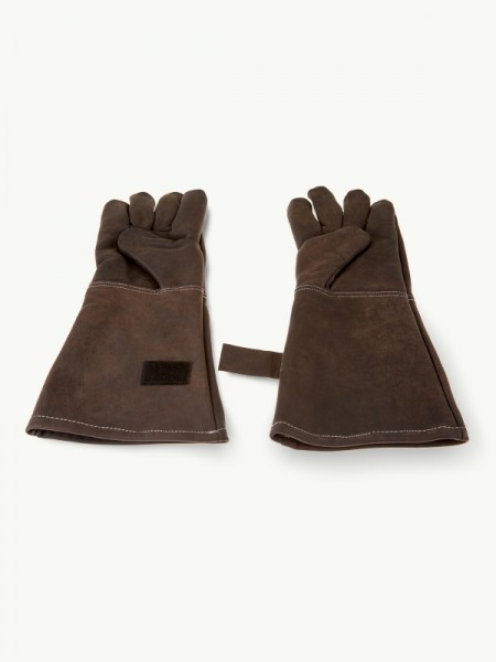 Grillhandschuhe ALPENGLÜHEN – Hitzebeständig & Flammenhemmend aus Leder für Grillabende & Garten