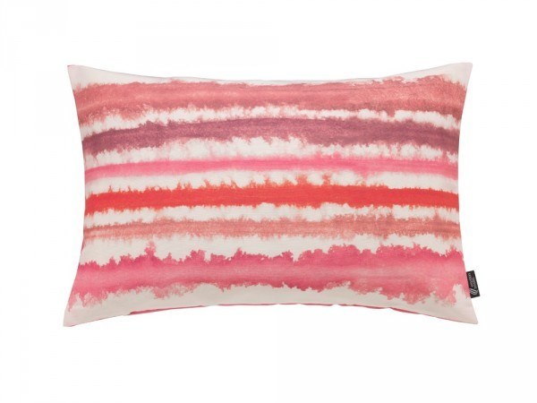 Emotion Textiles Kissenbezug Aquarell Streifen rot/pink 60 X 40 cm