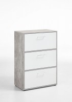 Mehrzweck-/Stauraumschrank "Fenko" Holznachbildung Alteiche 69x99x38cm Schuhschrank Mehrzweck-/Stauraumschrank "Fenko" Holznachbildung Alteiche 69x99x38cm Schuhschrank