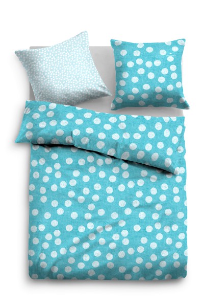 Tom Tailor Linon Bettwäsche "Big Dot Blue" blau