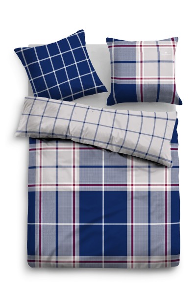 Tom Tailor Satin Wendebettwäsche "Chicago", indigo
