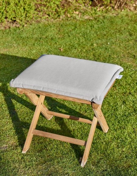 Polster für Hocker/Sessel, sand, 42 x 35 x 5 cm, Polsterauflage, Gartenpolster, Auflage, Garten