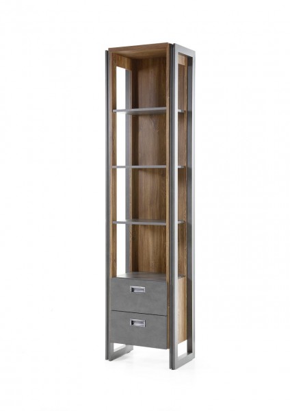 Standregal, Regal, Wohnzimmer, “Java Livin I” Stirling oak NB, 50x202x35, Industrie