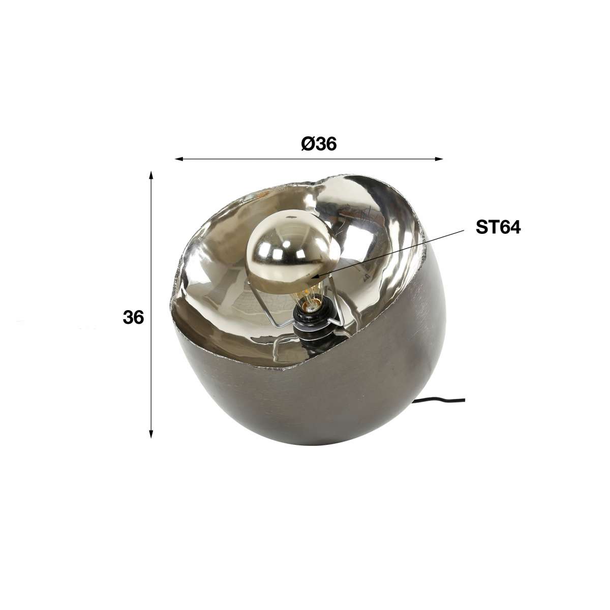 Qazqa Milo Nachttischlampe – Grau Mit Stahlfuß, E14 Fassung, Dimmbar, 24,5 Cm Hoch, Modernes Design