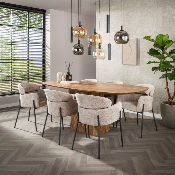 Armlehnstuhl „Orvella“ – 2er-Set, Stoff – Elegantes Design &amp; hoher Komfort in verschiedenen Farben