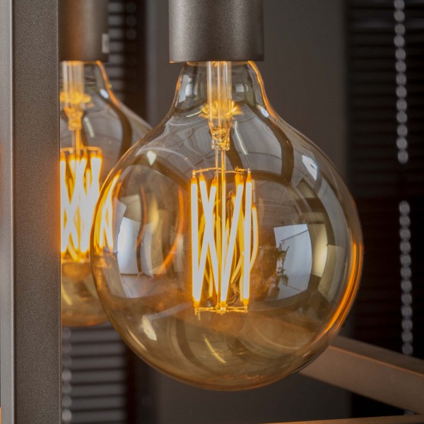 Glühbirne für Stehlampe "Etowah" Lampe Braunglas braun Ø12,5 cm