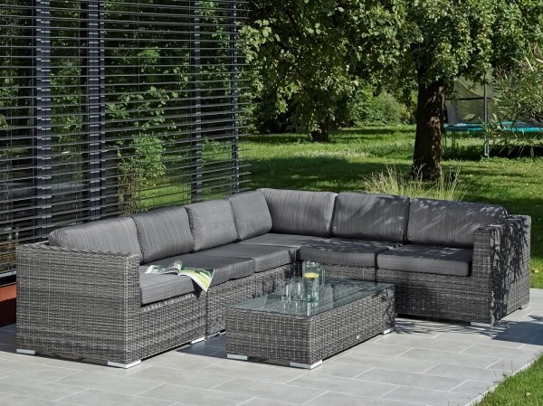 Singlemodul "Balera", grau/anthrazit, 68 x 66 x 88 cm, inkl. Polster, Sofa, Loungesofa, Garten