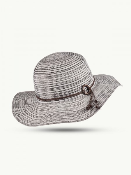 SCIPPIS Sommerhut „Sarina“ – Stilvoller Sommerhut aus Baumwoll-Mix, black-white