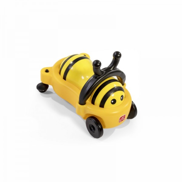 Kinderbuggy "Bee" in gelb-schwarz aus Kunststoff 58x32x33cm Rutschauto