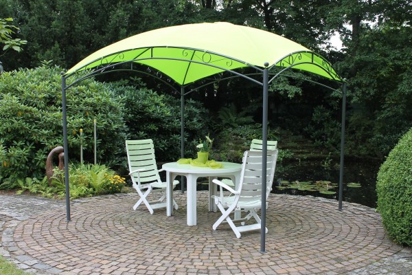 Pavillon "Base" 3x3 m Partyzelt Sonnendach Dach grün